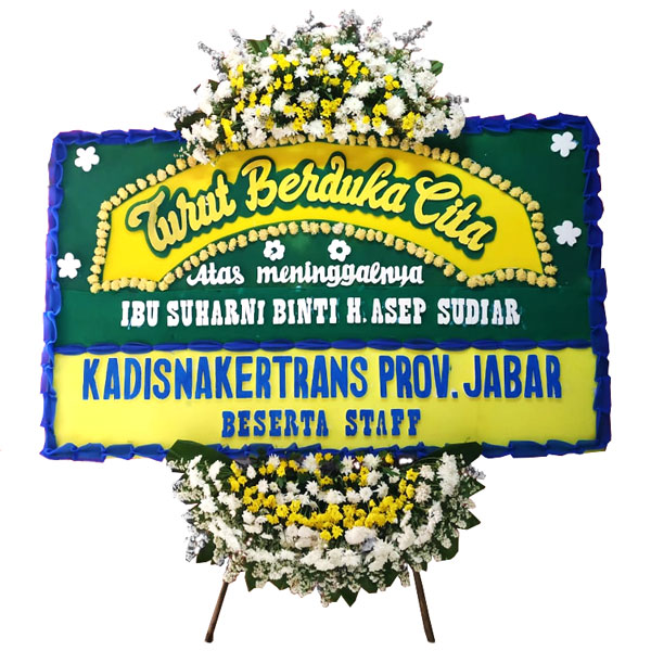 bunga papan karawang turut berduka cita atas meninggalnya kasisnakertrans harga 500 ribu