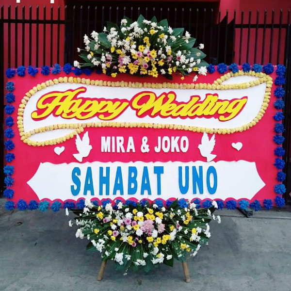 bunga-papan-garut-happy-wedding-harga-500-ribu-sahabat-uno