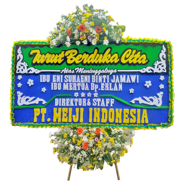 bunga papan sukabumi turut berdukacita atas meninggalnya harga 500 ribu direktur staff meiji indonesia