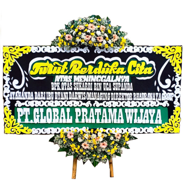 bunga papan purwakarta turut berduka cita atas meninggalnya bapak ayahanda global pratama wijaya harga 650 ribu
