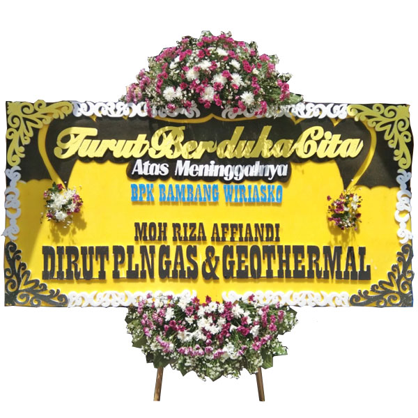 bunga papan purwakarta turut berduka cita atas meninggalnya bapak dirut pln gas geothermal harga 650 ribu