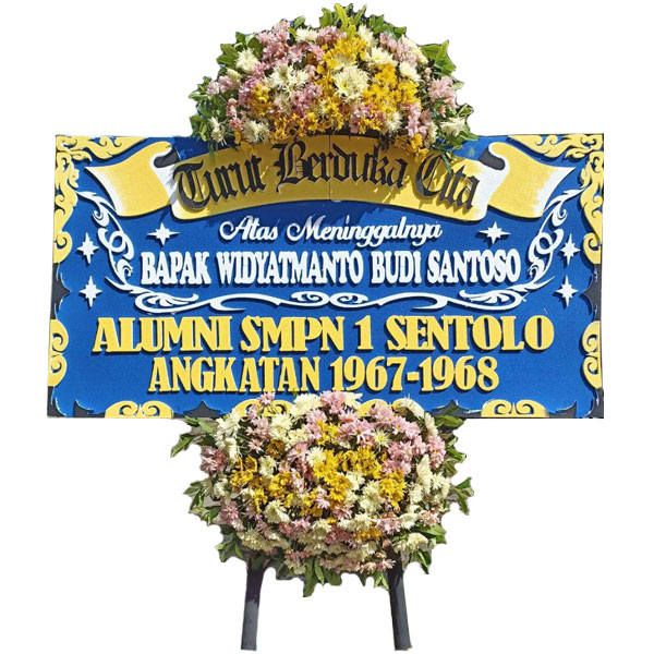 bunga papan wates kulon progo turut berduka cita atas meninggalnya bapak alumni smpn angkatan harga 500 ribu