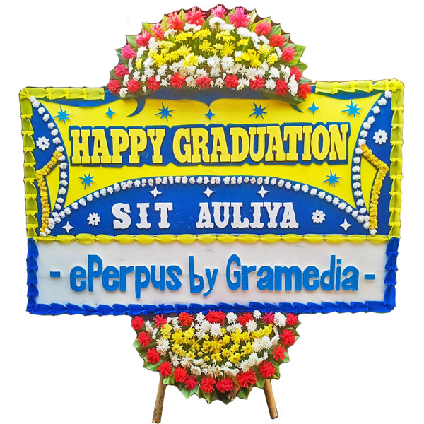 bunga papan cikupa murah happy graduation eperpus gramedia harga 500 ribu