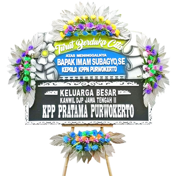 bunga papan purwokerto murah turut berduka cita atas meninggalnya bapak kepala kppn keluarga besar kpp pratama harga 850 ribu